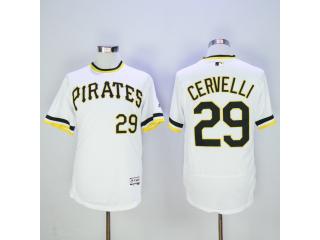 Pittsburgh Pirates 29 Francisco Cervelli Flexbase Baseball Jersey White