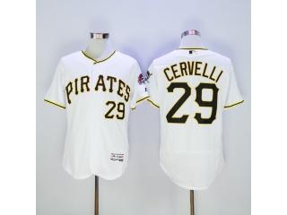 Pittsburgh Pirates 29 Francisco Cervelli Flexbase Baseball Jersey White