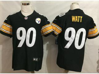 Pittsburgh Steelers 90 T.J. Watt VAPOR elite Football Jersey Legend Black