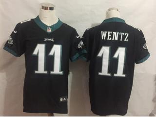 Philadelphia Eagles 11 Carson Wentz VAPOR elite Football Jersey Legend Black
