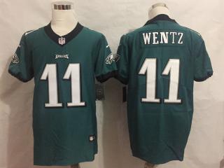 Philadelphia Eagles 11 Carson Wentz VAPOR elite Football Jersey Legend Green