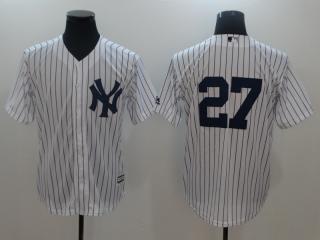 New York Yankees 27 Giancarlo Stanton Baseball Jersey White Fan version