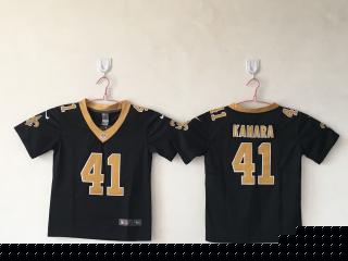 Youth New Orleans Saints 41 Alvin Kamara Football Jersey Legend Black