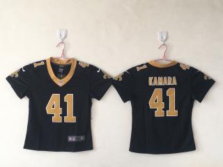 Youth New Orleans Saints 41 Alvin Kamara Football Jersey Legend Black