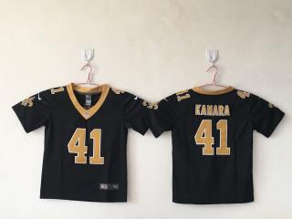 Youth New Orleans Saints 41 Alvin Kamara Football Jersey Legend Black