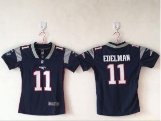 Women New England Patriots 11 Julian Edelman Football Jersey Legend Navy Blue