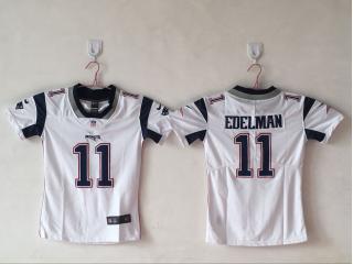 Women New England Patriots 11 Julian Edelman Football Jersey Legend White