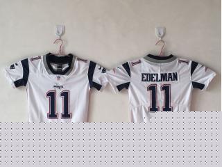 Women New England Patriots 11 Julian Edelman Football Jersey Legend White