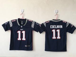 Youth New England Patriots 11 Julian Edelman Football Jersey Legend Navy Blue