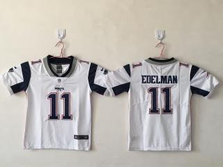 Youth New England Patriots 11 Julian Edelman Football Jersey Legend White