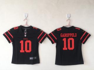 Youth San Francisco 49ers 10 Jimmy Garoppolo Football Jersey Legend Black