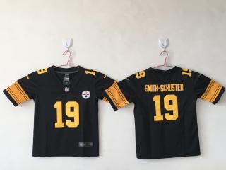 Youth Pittsburgh Steelers 19 JuJu Smith-Schuster Football Jersey Legend Black