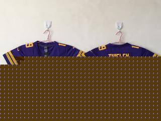 Youth Minnesota Vikings 19 Adam Thielen Football Jersey Legend Purple Yellow