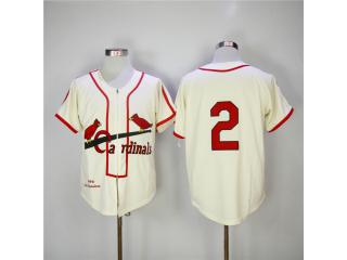 St.Louis Cardinals 2 Name Baseball Jersey Beige Retro
