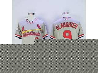 St.Louis Cardinals 9 Enos Slaughter Flexbase Baseball Jersey Gray
