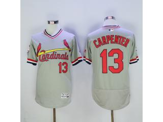 St.Louis Cardinals 13 Matt Carpenter Flexbase Baseball Jersey Gray
