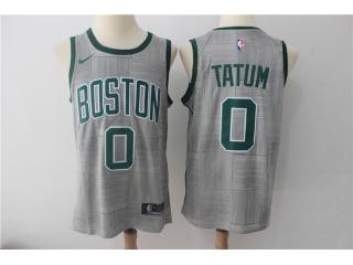 2017-2018 Nike Boston Celtics 0 Jayson Tatum Basketball Jersey Gray City Edition Fans