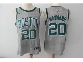 2017-2018 Nike Boston Celtics 20 Gordon Hayward Basketball Jersey Gray City Edition Fans