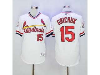 St.Louis Cardinals 15 Randal Grichuk Flexbase Baseball Jersey White