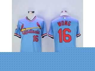 St.Louis Cardinals 16 Kolten Wong Flexbase Baseball Jersey Blue