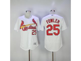 St.Louis Cardinals 25 Dexter Fowler Flexbase Baseball Jersey White