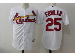 St.Louis Cardinals 25 Dexter Fowler Baseball Jersey White Fans version
