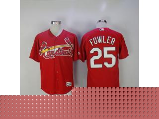 St.Louis Cardinals 25 Dexter Fowler Baseball Jersey Red Fans version