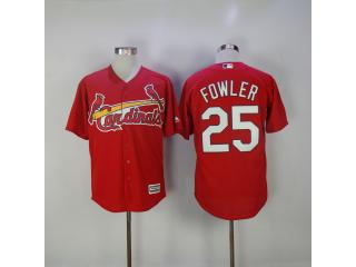 St.Louis Cardinals 25 Dexter Fowler Baseball Jersey Red Fans version