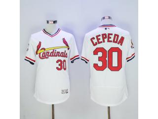 St.Louis Cardinals 30 Orlando Cepeda Flexbase Baseball Jersey White