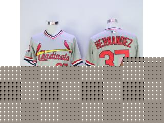 St.Louis Cardinals 37 Keith Hernandez Flexbase Baseball Jersey Gray