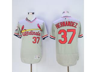 St.Louis Cardinals 37 Keith Hernandez Flexbase Baseball Jersey Gray