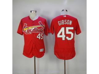 St.Louis Cardinals 45 Bob Gibson Flexbase Baseball Jersey Red
