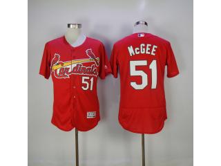 St.Louis Cardinals 51 Willie McGee Flexbase Baseball Jersey Red