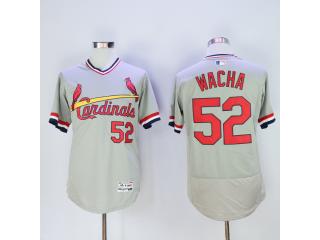 St.Louis Cardinals 52 Michael Wacha Flexbase Baseball Jersey Gray