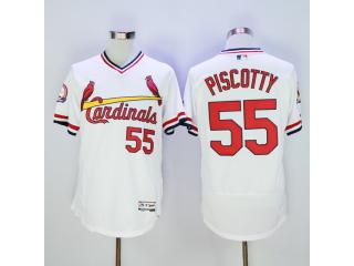 St.Louis Cardinals 55 Stephen Piscotty Flexbase Baseball Jersey White