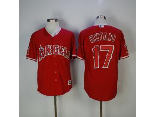 Los Angeles 17 Shohei Ohtani Baseball Jersey Red FanS version