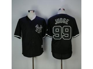 New York Yankees 99 Aaron Judge Baseball Jersey Black fashion fan version