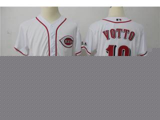 Cincinnati Reds 19 Joey Votto Baseball Jersey White Fans