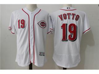 Cincinnati Reds 19 Joey Votto Flexbase Baseball Jersey White