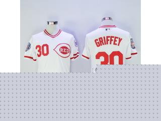 Cincinnati Reds 30 ken griffey jr Flexbase Baseball Jersey White