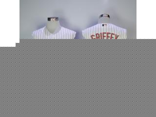 Cincinnati Reds 30 ken griffey jr Baseball Jersey Sleeveless white red retro