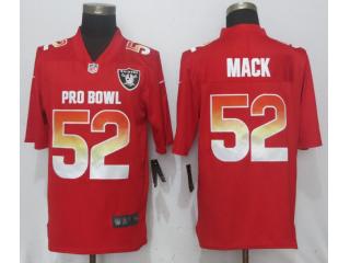 2018 All Stars Oakland Raiders 52 Khalil Mack Pro Bowl Limited Football Jersey Red