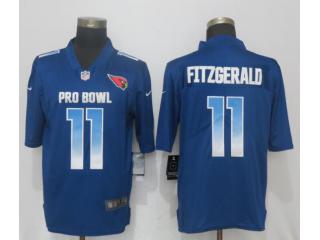 Arizona Cardinals 11 Larry Fitzgerald Pro Bowl Football Jersey Blue