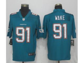 Miami Dolphins 91 Cameron Wake Football Jersey Legend Green