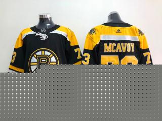 Adidas boston bruins 73 Charlie McAvoy Ice Hockey Jersey Black