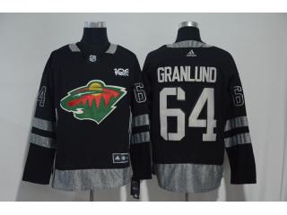 Adidas Minnesota Wild 64 Mikael Granlund Ice Hockey Jersey Black