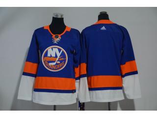Youth Adidas New York Islanders Blank Ice Hockey Jersey Blue