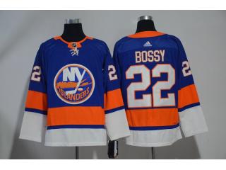 Adidas New York Islanders 22 Mike Bossy Ice Hockey Jersey Blue