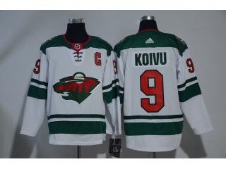 Adidas Minnesota Wild 9 Mikko Koivu Ice Hockey Jersey White