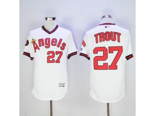 Los Angeles 27 Mike Trout Flexbase Baseball Jersey White
